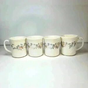 Arcopal France Champetre 4 coffee cups/mugs 
3 1/2” H x 3 1/2"D. Vintage Floral